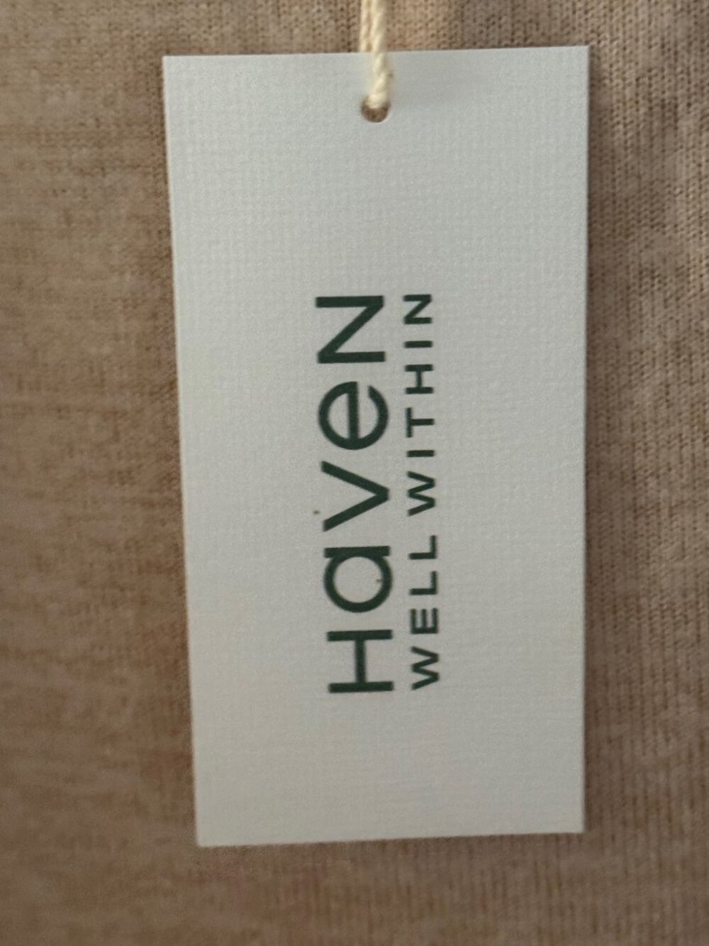 Haven Well Within by Talbots Beige Sweatshirt Lounge Sleep Shirt Top Size S Smal - Picture 9 of 14